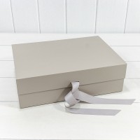 Коробка Прямоугольная 24*17*9 складная на магнитах Серый 1/48 Арт: 721357/1972