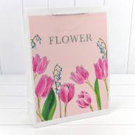 Пакет подарочный с тиснением "Flower" (микс) 30*41,5*12 210г 1/20 1/80 Арт: 000254A - Пакет подарочный с тиснением "Flower" (микс) 30*41,5*12 210г 1/20 1/80 Арт: 000254A