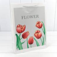 Пакет подарочный с тиснением "Flower" (микс) 30*41,5*12 210г 1/20 1/80 Арт: 000254A - Пакет подарочный с тиснением "Flower" (микс) 30*41,5*12 210г 1/20 1/80 Арт: 000254A