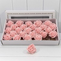 Декоративный цветок-мыло "Большая роза" Умеренный розовый 6,5*7 25шт. 1/20 Арт: 420053/14