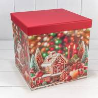 Коробки Куб Набор 1/10 26,5*26,5*26,5 &quot;Новый год&quot;-3004 1/4 Арт: 730601/3004 - Коробки Куб Набор 1/10 26,5*26,5*26,5 "Новый год"-3004 1/4 Арт: 730601/3004