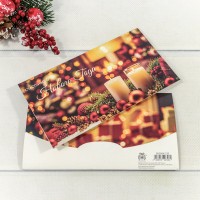 Конверт подарочный 16,5*9см 333 1/10 1/250 Арт: 003004/333