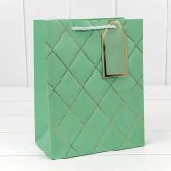 Пакет подарочный с тиснением "Ромбы" (микс) 18*23*10 210г 1/20 1/360 Арт: 300710E - Пакет подарочный с тиснением "Ромбы" (микс) 18*23*10 210г 1/20 1/360 Арт: 300710E