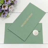 Конверт подарочный 16,9*9,4см 1211 1/10 1/250 Арт: 003012/11