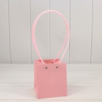 Пакет подарочный "Ваза для цветов" 13*11,5*11,5 Тёмно-розовый 1/10 1/150 Арт: 000170F/182