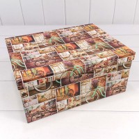 Коробки Прямоугольные Набор 1/10 34*26*15,3 "Ретровелосипеды" 1/6 Арт: 721604/1142