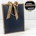 Пакет подарочный с лентой 31*42*12 210г Синий 1/10 1/80 Арт: 000502A/16