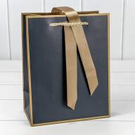 Пакет подарочный с лентой 18*23*10 210г Синий 1/10 1/160 Арт: 000502E/16 - Пакет подарочный с лентой 18*23*10 210г Синий 1/10 1/160 Арт: 000502E/16