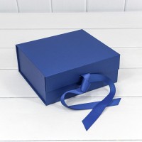 Коробка Прямоугольная 20*18*8 складная на магнитах Синий 1/60 Арт: 730225/0124