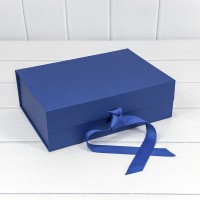 Коробка Прямоугольная 28,2*20*9,2 складная на магнитах Синий 1/48 Арт: 730226/0124