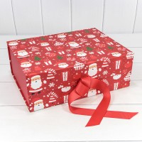 Коробка Прямоугольная 33*25*12 складная на магнитах "Новый год"-3023 1/32 Арт: 730227/3023
