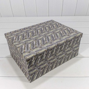 Коробки Прямоугольные Набор 1/10 34*26*15,3 "Узор" 1/6 Арт: 721604/1749