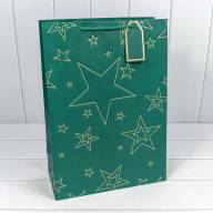 Пакет подарочный с тиснением &quot;Звёзды&quot; (микс) 32*45*15 210г 1/20 1/120 Арт: 300912A - Пакет подарочный с тиснением "Звёзды" (микс) 32*45*15 210г 1/20 1/120 Арт: 300912A