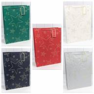 Пакет подарочный с тиснением &quot;Звёзды&quot; (микс) 32*45*15 210г 1/20 1/120 Арт: 300912A - Пакет подарочный с тиснением "Звёзды" (микс) 32*45*15 210г 1/20 1/120 Арт: 300912A