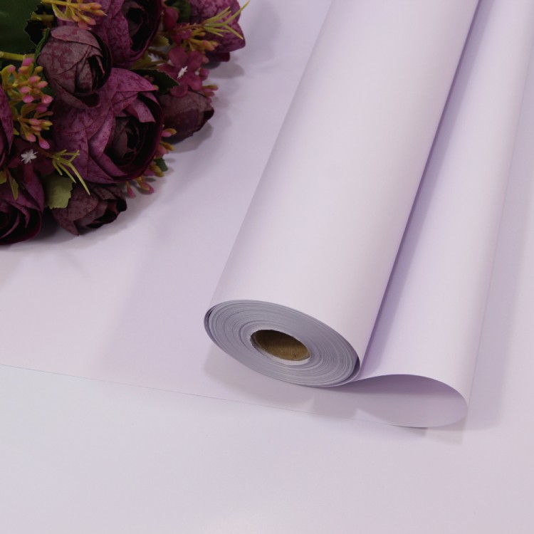 Плёнка 58см 800г матовая "Корейская" 65мкм серо-сиреневый 1/12 Арт: 1838/7443