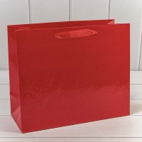 Пакет подарочный "Элегант" Красный 32*26*13 230г 1/20 1/120 Арт: 000156CA/1