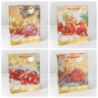 Пакет подарочный &quot;Новый год&quot; (микс 429) 26*32*10 210г 1/20 1/240 Арт: 300429C - Пакет подарочный "Новый год" (микс 429) 26*32*10 210г 1/20 1/240 Арт: 300429C